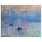 Impression Sunrise by Claude Monet Indoor / Outdoor Rug - 8'x10' - Front Flat