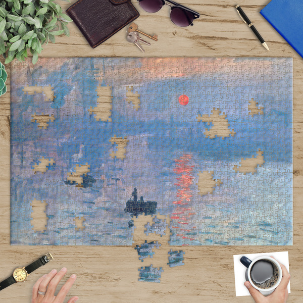 Impression Sunrise by Claude Monet Jigsaw Puzzle 1014 Piece - In Context