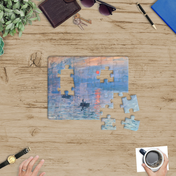 Impression Sunrise by Claude Monet Jigsaw Puzzle 30 Piece - In Context