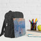 Impression Sunrise by Claude Monet Kid's Backpack - Lifestyle