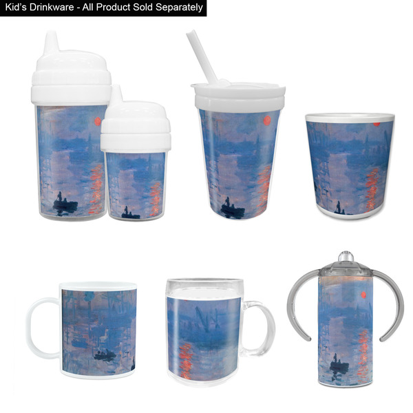 Impression Sunrise by Claude Monet Kid's Drinkware - Customized & Personalized