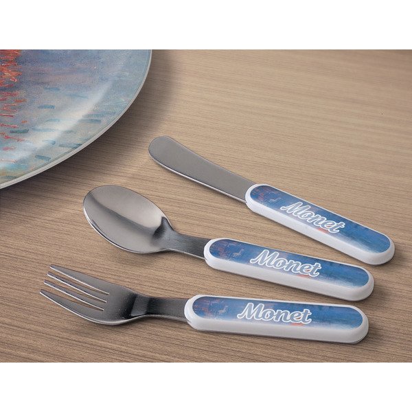Impression Sunrise by Claude Monet Kids Flatware w/ Plate