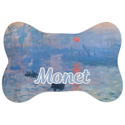 Impression Sunrise by Claude Monet Bone Shaped Dog Food Mat (Large)