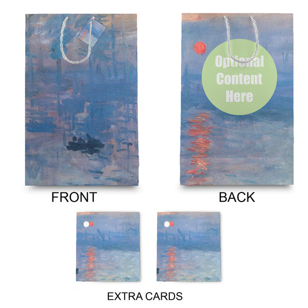 Impression Sunrise by Claude Monet Large Gift Bag - Approval