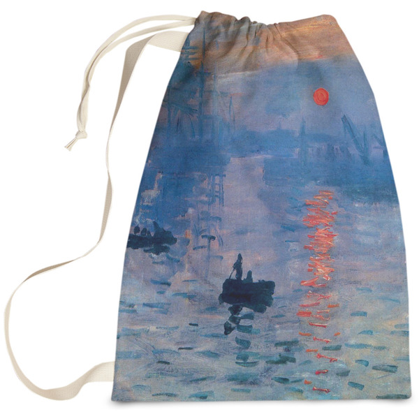 Custom Impression Sunrise by Claude Monet Laundry Bag