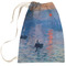 Impression Sunrise by Claude Monet Large Laundry Bag - Front View