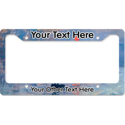 Impression Sunrise by Claude Monet License Plate Frame - Style B