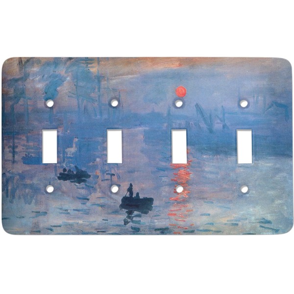 Custom Impression Sunrise by Claude Monet Light Switch Cover (4 Toggle Plate)