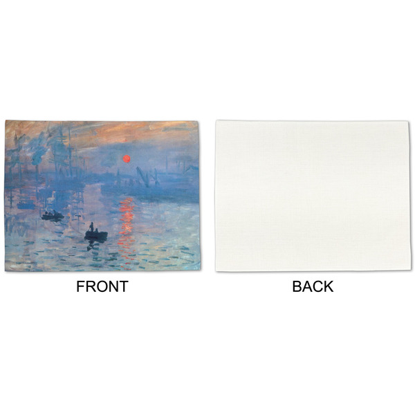 Impression Sunrise by Claude Monet Linen Placemat - APPROVAL Single (single sided)