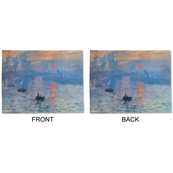 Impression Sunrise by Claude Monet Linen Placemat - APPROVAL (double sided)