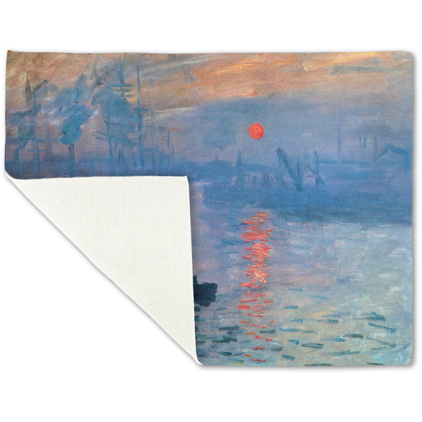Impression Sunrise by Claude Monet Linen Placemat - Folded Corner (single side)