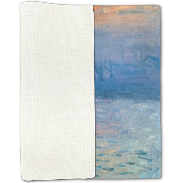 Impression Sunrise by Claude Monet Linen Placemat - Folded Half