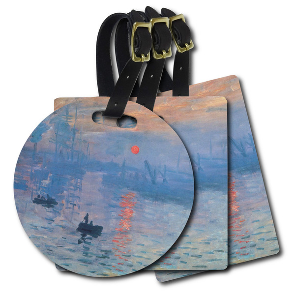 Custom Impression Sunrise by Claude Monet Plastic Luggage Tag