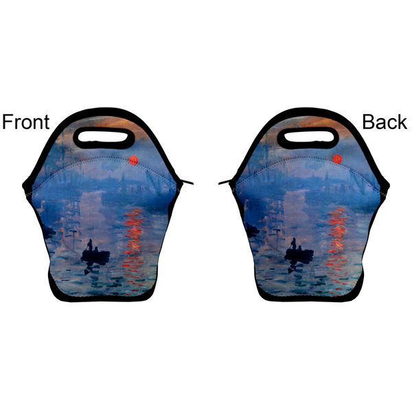 Impression Sunrise by Claude Monet Lunch Bag - Front and Back