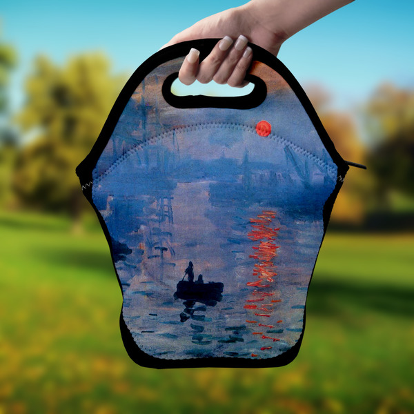 Impression Sunrise by Claude Monet Lunch Bag - Hand