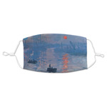 Impression Sunrise by Claude Monet Adult Cloth Face Mask - Standard