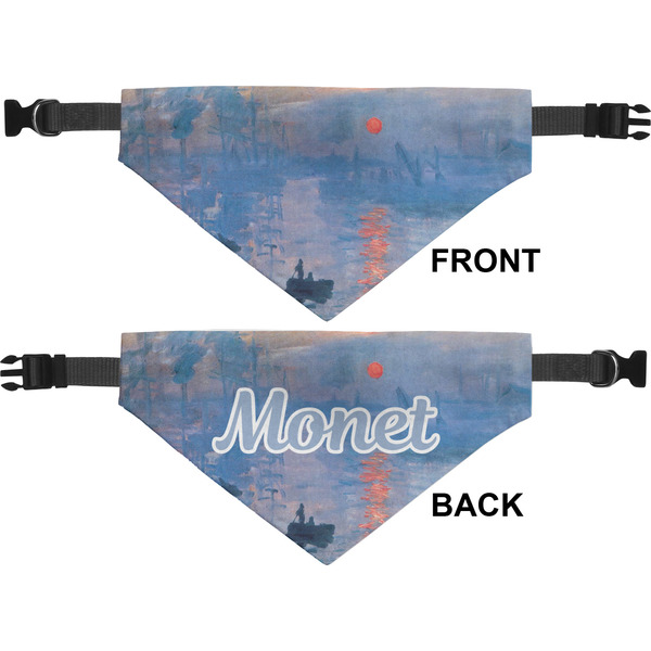 Impression Sunrise by Claude Monet Medium Dog Bandana Approval
