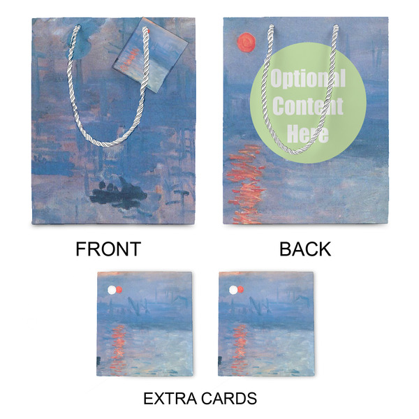 Impression Sunrise by Claude Monet Medium Gift Bag - Approval