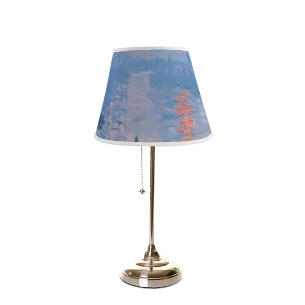 Impression Sunrise by Claude Monet Poly Film Empire Lampshade - On Stand