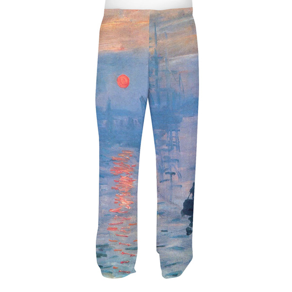Impression Sunrise by Claude Monet Men's Pjs Back - on model