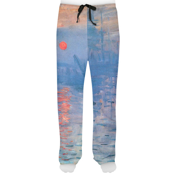 Impression Sunrise by Claude Monet Men's Pjs Front - on model