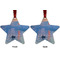 Impression Sunrise by Claude Monet Metal Star Ornament - Front and Back