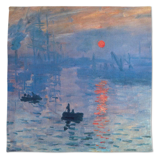 Custom Impression Sunrise by Claude Monet Microfiber Dish Towel