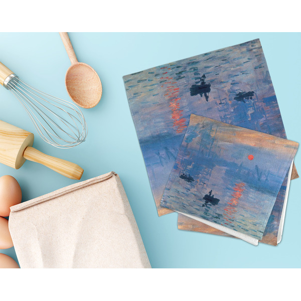 Impression Sunrise by Claude Monet Microfiber Dish Rag - LIFESTYLE