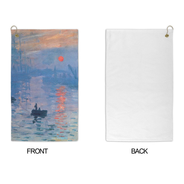 Impression Sunrise by Claude Monet Microfiber Golf Towels - APPROVAL