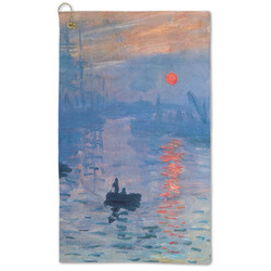 Impression Sunrise by Claude Monet Microfiber Golf Towel - Large