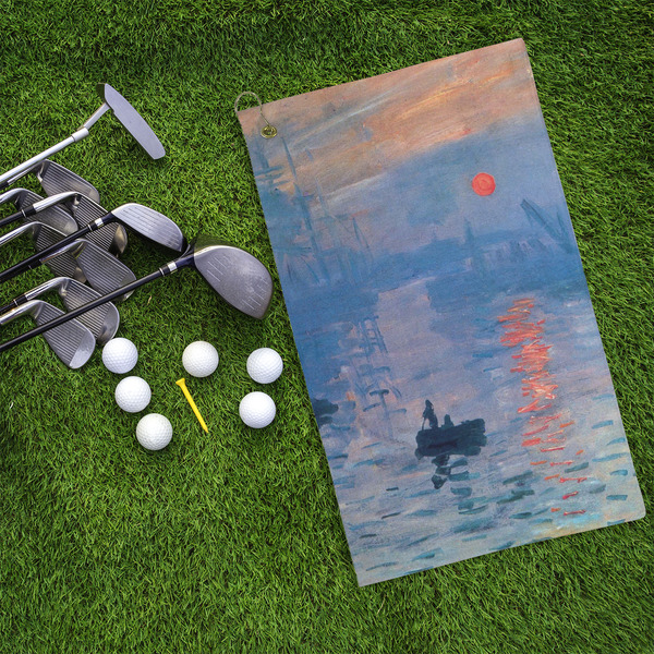 Impression Sunrise by Claude Monet Microfiber Golf Towels - LIFESTYLE
