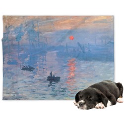 Impression Sunrise by Claude Monet Dog Blanket - Large