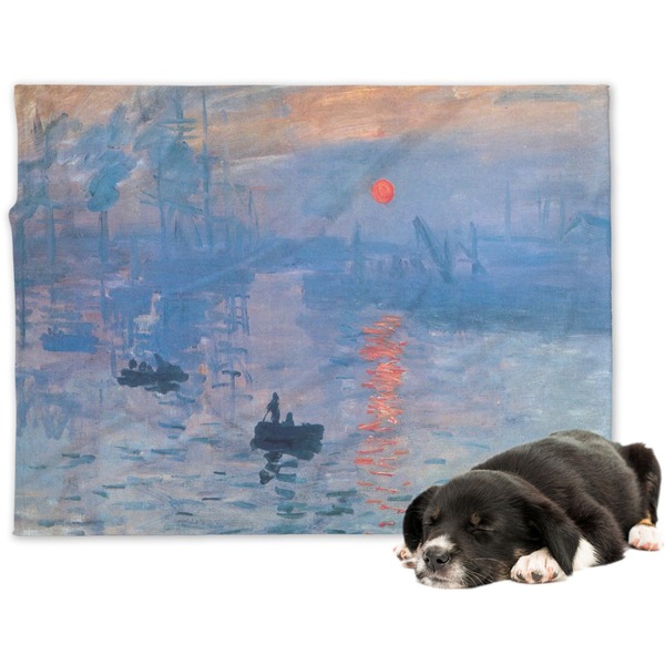Custom Impression Sunrise by Claude Monet Dog Blanket