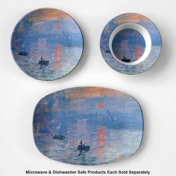 Impression Sunrise Microwave & Dishwasher Safe CP Plastic Dishware - Group