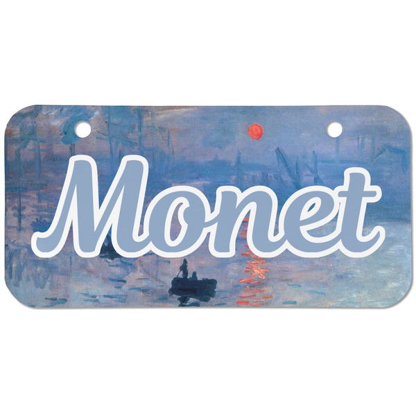 Custom Impression Sunrise by Claude Monet Mini/Bicycle License Plate (2 Holes)