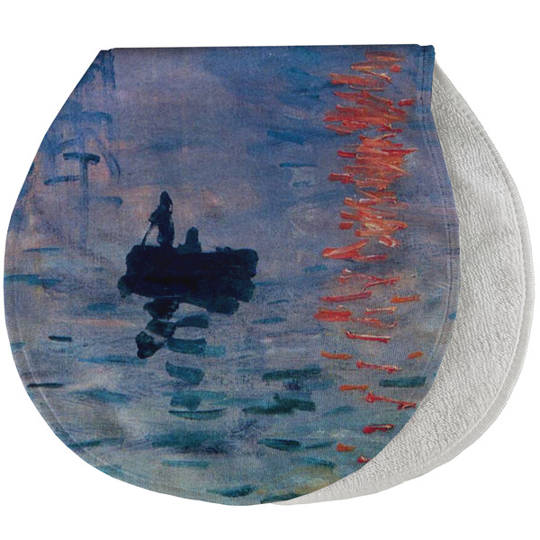 Custom Impression Sunrise by Claude Monet Burp Pad - Velour