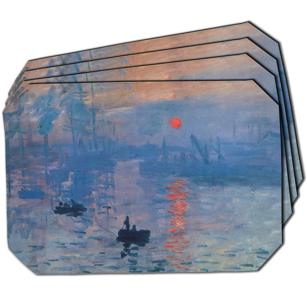 Custom Impression Sunrise by Claude Monet Dining Table Mat - Octagon