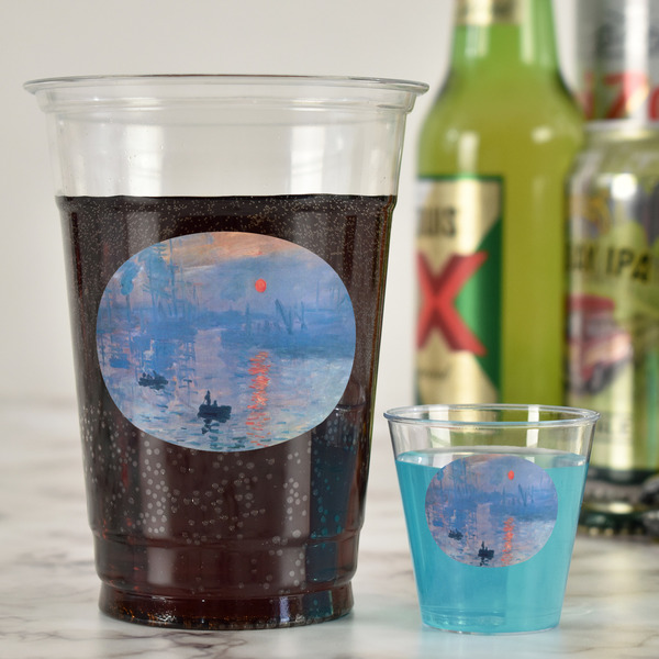 Impression Sunrise by Claude Monet Party Cups - 16oz - In Context