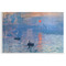 Impression Sunrise by Claude Monet Disposable Paper Placemat - Front View