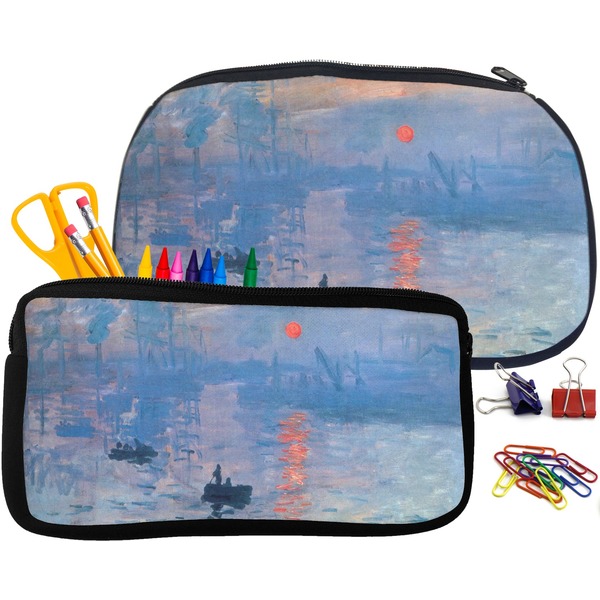 Impression Sunrise by Claude Monet Pencil / School Supplies Bags Small and Medium