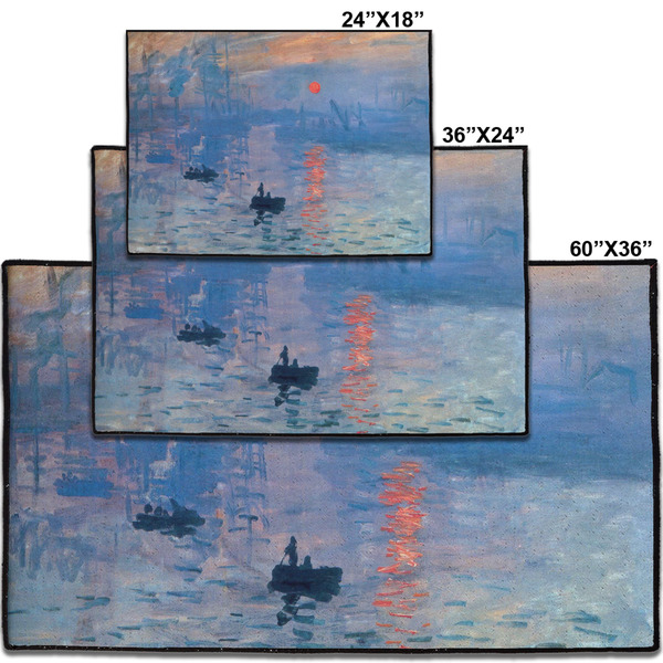 Impression Sunrise by Claude Monet Personalized Door Mat - Group Parent IMF