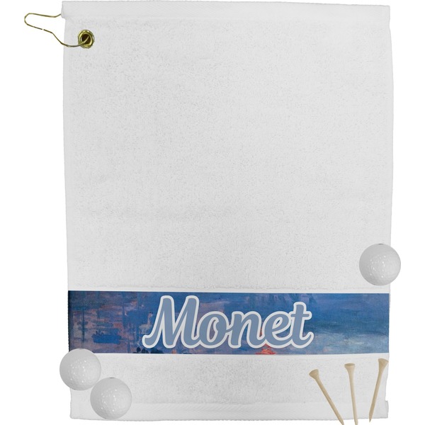 Custom Impression Sunrise by Claude Monet Golf Bag Towel