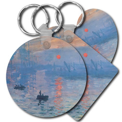 Impression Sunrise by Claude Monet Plastic Keychain