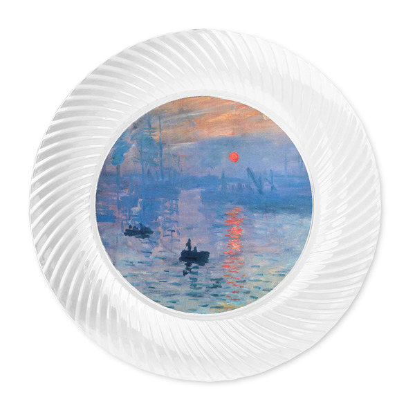 Impression Sunrise by Claude Monet Plastic Party Dinner Plates - Approval