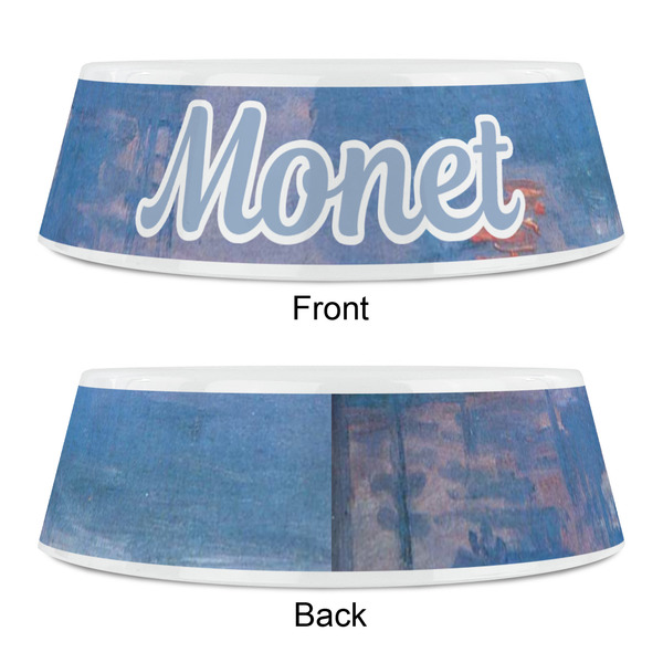 Impression Sunrise by Claude Monet Plastic Pet Bowls - Small - APPROVAL