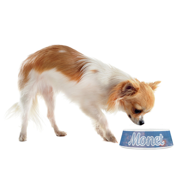 Impression Sunrise by Claude Monet Plastic Pet Bowls - Small - LIFESTYLE