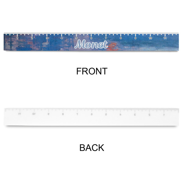 Impression Sunrise by Claude Monet Plastic Ruler - 12" - APPROVAL