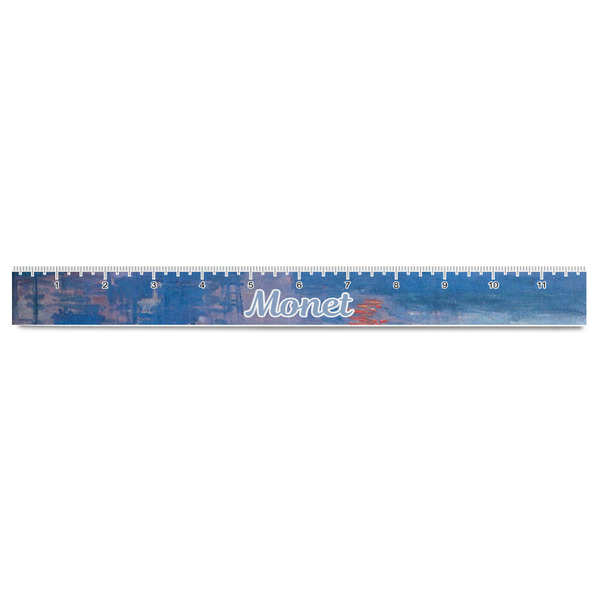 Impression Sunrise by Claude Monet Plastic Ruler - 12" - FRONT