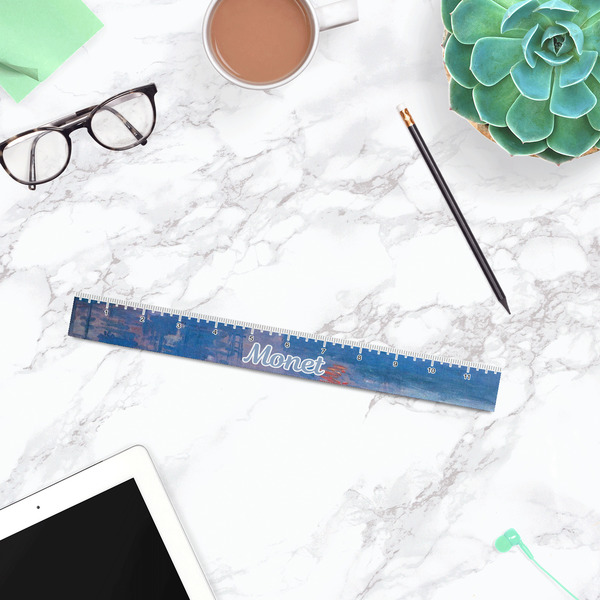 Impression Sunrise by Claude Monet Plastic Ruler - 12" - LIFESTYLE