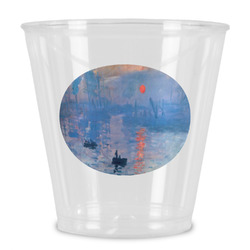 Impression Sunrise by Claude Monet Plastic Shot Glass